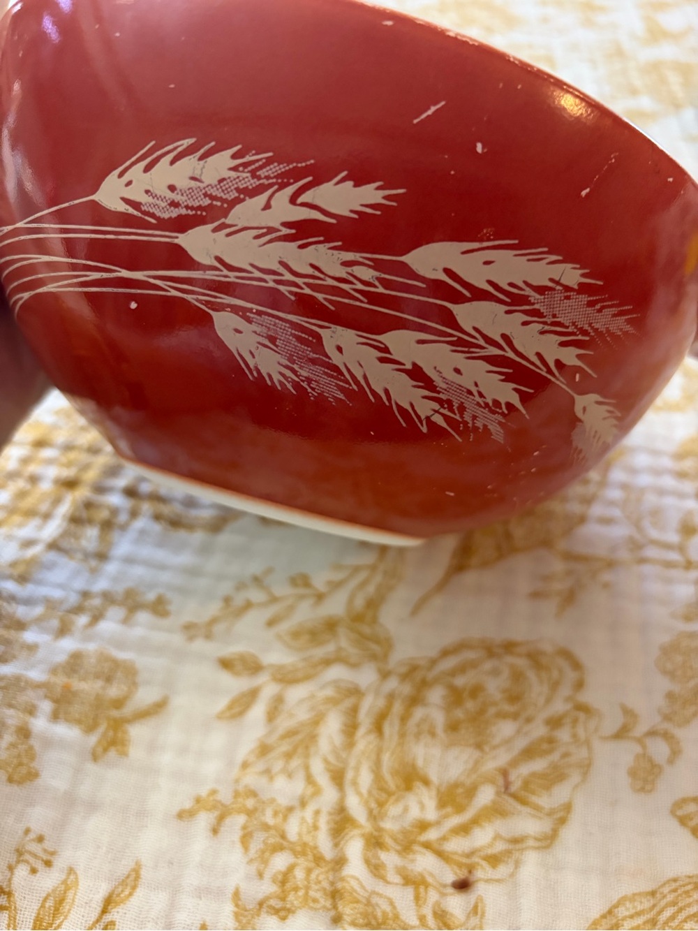 Pyrex “Autumn Harvest” Wheat Cinderella mixing bowl - Picture 3 of 8